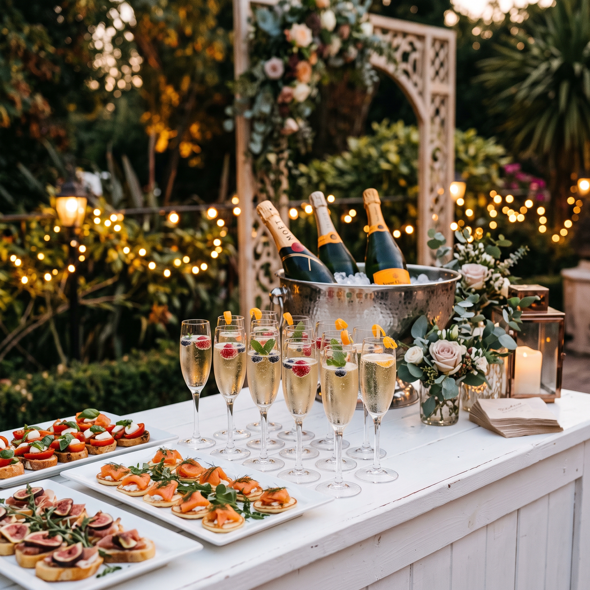 Cocktail and drinks station